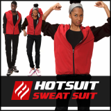 -Hotsuit G2 Red Zipper- Sauna Suits